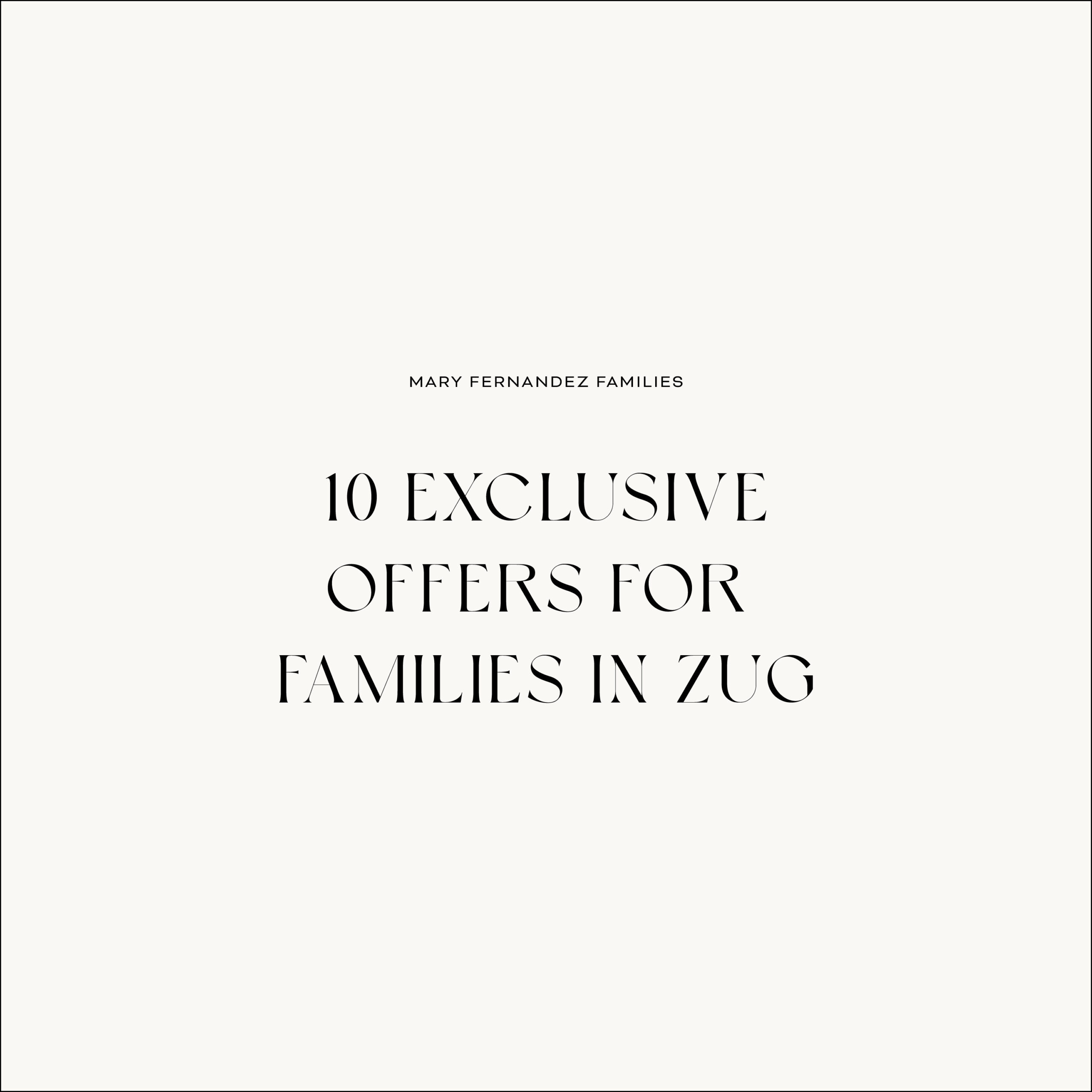 Zug Christmas Families Activities